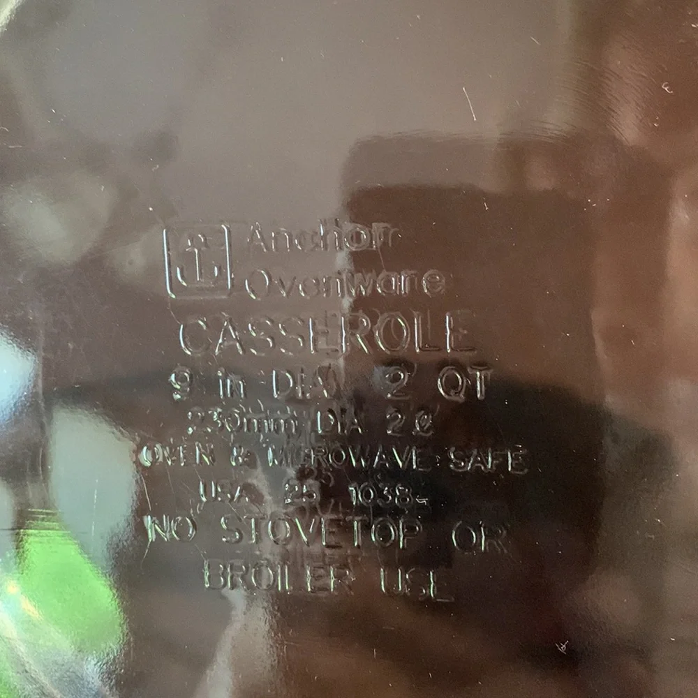 Anchor Hocking Casserole Dish, 2 quart